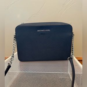 Michael Kors crossover bag in navy blue